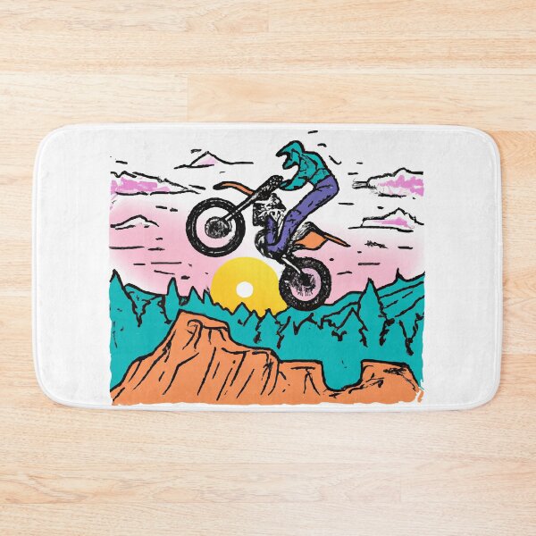 Item preview, Motorcycle jumping at sunset designed and sold by GiakaiArt.