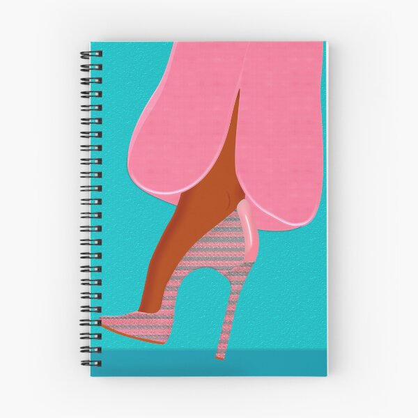 Item preview, Pink trouser and colorful high heel shoe designed and sold by Yamy Morrell Art and Design.