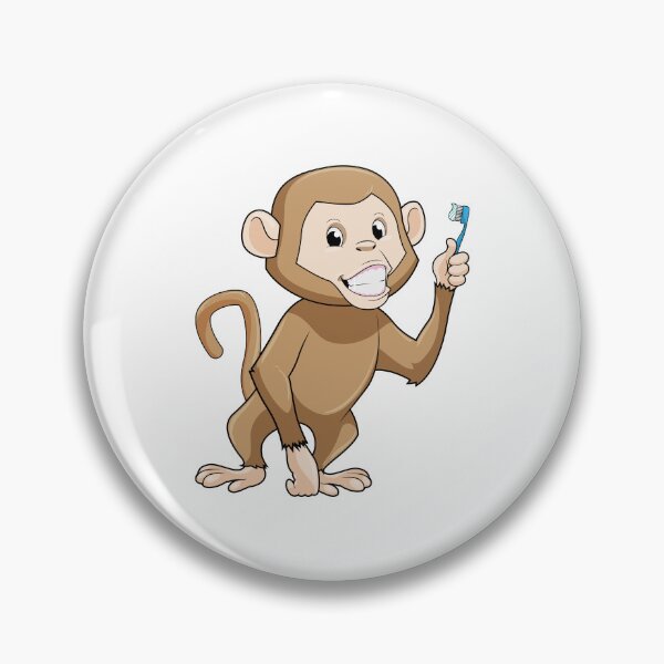 Item preview, Monkey with Toothbrush designed and sold by Snabdesign84.