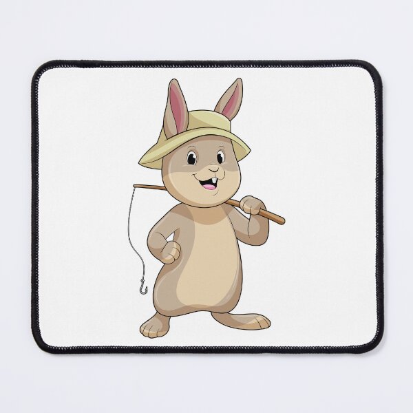 Item preview, Rabbit as Fisher with Fishing rod designed and sold by Snabdesign84.