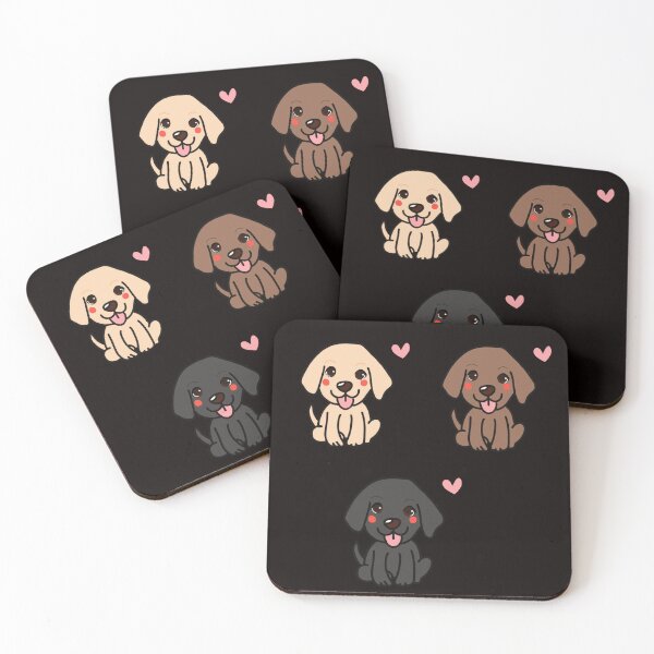 Item preview, Yellow,brown,black labrador retriver dog puppy pack designed and sold by Mermaidssparkle.