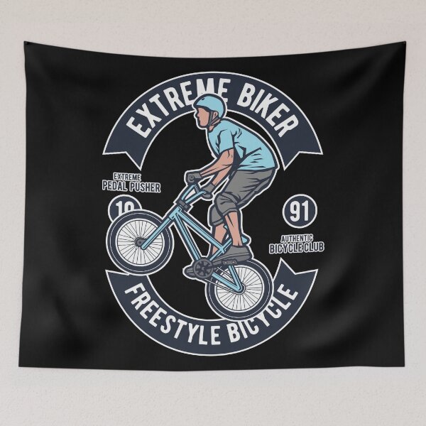 Artikelvorschau, Freestyle Bicycle Extreme Biking Retro Fahrrad T-Shirt Design entworfen und verkauft von Sunnyhova.