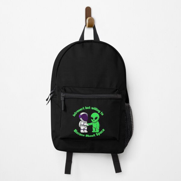 Item preview, Introvert but Willing To Discuss About Space funny astronaut and alien meet designed and sold by Artistusha.