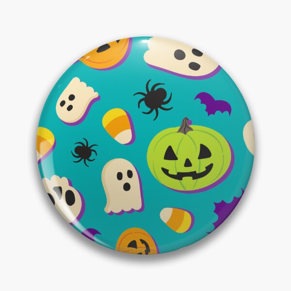 Item preview, Halloween Fun Aqua Green Pattern designed and sold by Etienne Ranc.