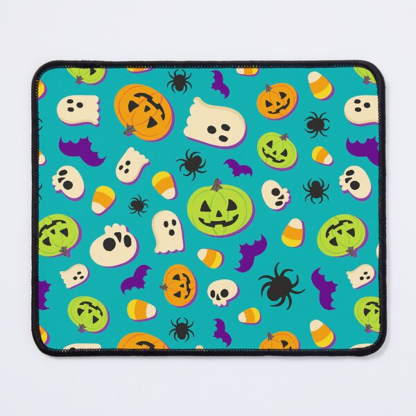 Item preview, Halloween Fun Aqua Green Pattern designed and sold by Etienne Ranc.