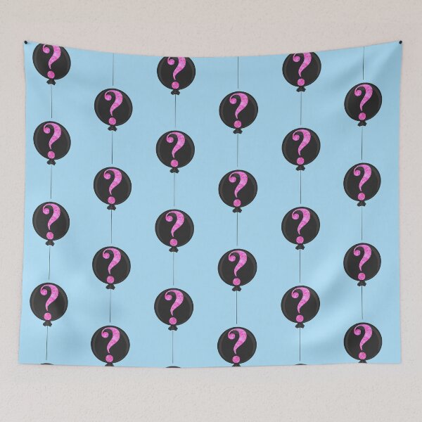 Item preview, Pink Confetti Gender Reveal Balloon With Blue Background  designed and sold by missmann.