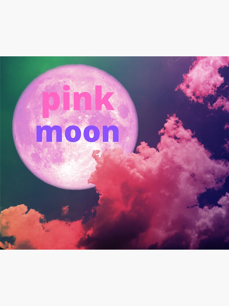 “georgia okeeffe pink moon over water” Sticker for Sale by anouar1994