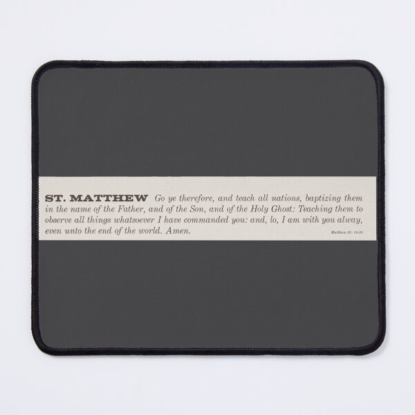Item preview, St. Matthew ... Quote - Religion designed and sold by ReviveReligion.