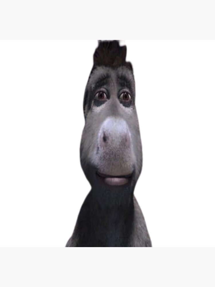 Staring Donkey from shrek Poster for Sale by Shrewd Mood