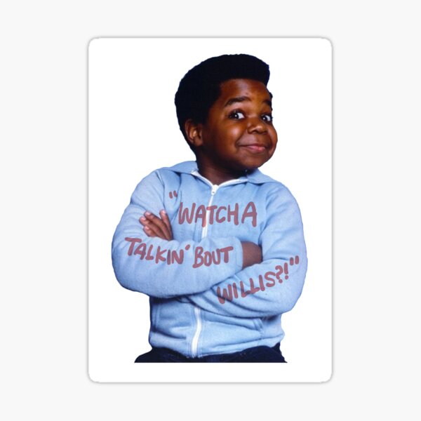 “Gary Coleman” Sticker for Sale by IanBakerToons | Redbubble