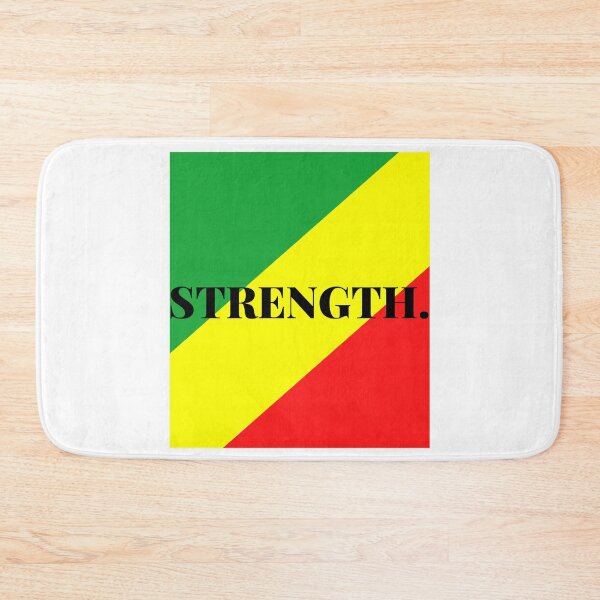 Item preview, Inspirational words: STRENGTH (African flag) designed and sold by AfricanProverbs.