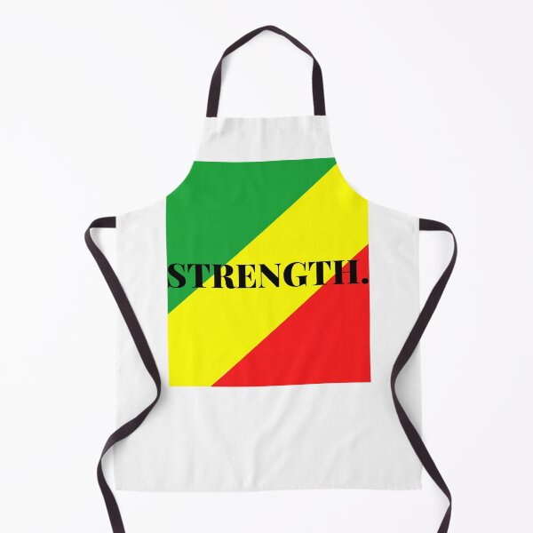 Item preview, Inspirational words: STRENGTH (African flag) designed and sold by AfricanProverbs.