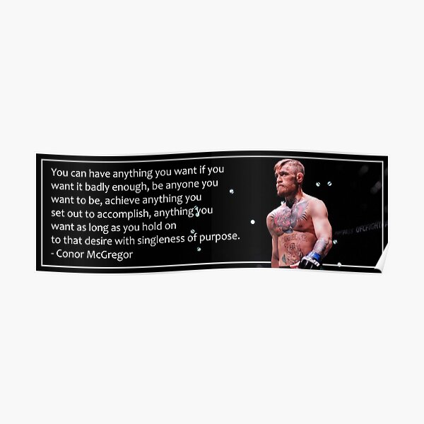 Conor McGregor Affiche de motivation Poster