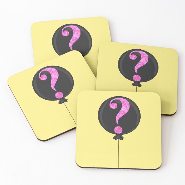 Item preview, Pink Confetti Gender Reveal Balloon With Yellow Background  designed and sold by missmann.