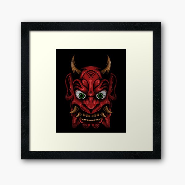 Hannya Smile Now Cry Later - Unique & Modern Ready to Hang Canvases