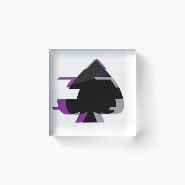 Glitched Ace - Ace Acrylic Block