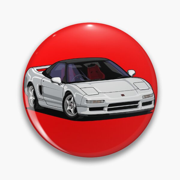 Item preview, NSX White gloss 1990 (Original) Japan racing car - classic -  designed and sold by SketchNinja.