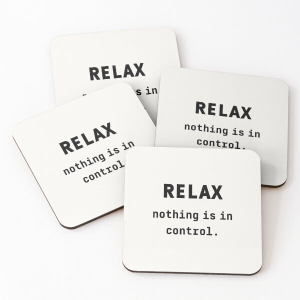 Item preview, RELAX, nothing is in control. Buddha, quote sticker designed and sold by Chill-designz.