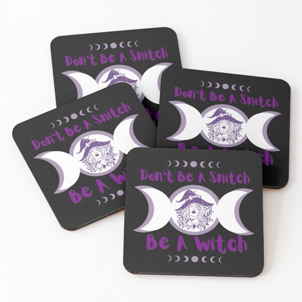 Item preview, Don't Be A Snitch, Be A Witch  designed and sold by Paradox Gifts.