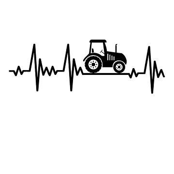 Herzschlag Landwirt Traktor Bauer Landwirtschaft Sticker for Sale by  NewFitClothings