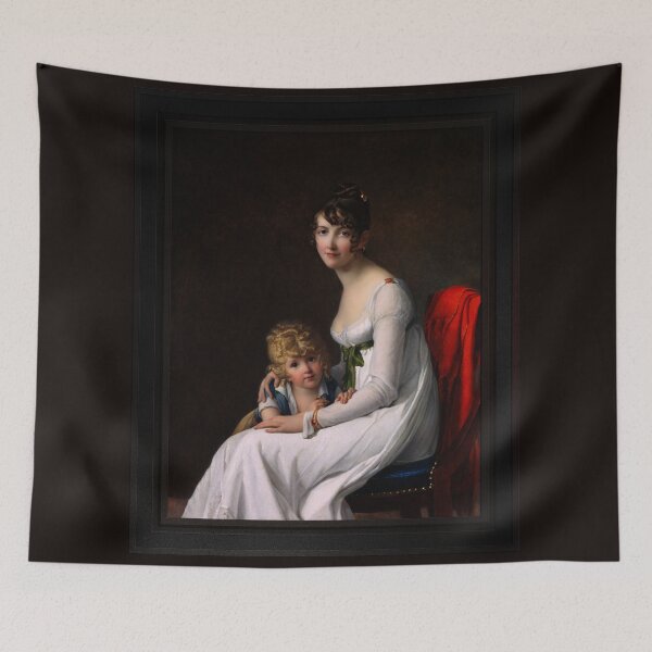 Item preview, Madame Philippe Panon Desbassayns de Richemont and Her Son, Eugène by Marie-Guillemine Benoist Remastered Xzendor7 Classical Art Old Masters Reproductions designed and sold by Xzendor7 Digital Art Creations.