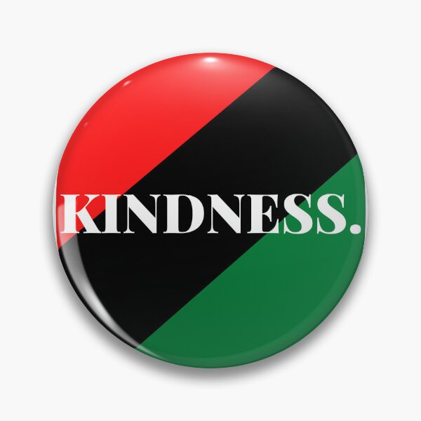 Item preview, Inspirational words: KINDNESS (Pan-African flag) designed and sold by AfricanProverbs.