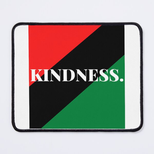 Item preview, Inspirational words: KINDNESS (Pan-African flag) designed and sold by AfricanProverbs.