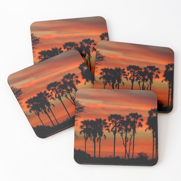 Item preview, Sunset and Real Fan Palms designed and sold by quentinjlang.