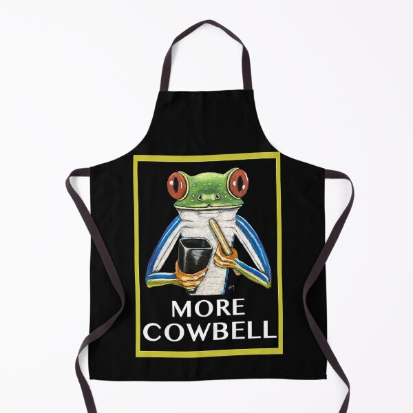 Item preview, More Cowbell Frog designed and sold by GardenPartyArt.