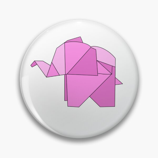 Item preview, Pink origami elephant  designed and sold by CalliesArt.