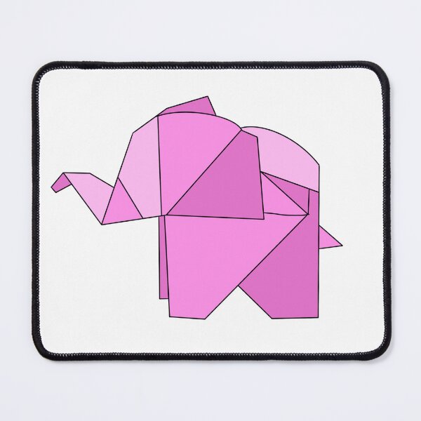 Item preview, Pink origami elephant  designed and sold by CalliesArt.
