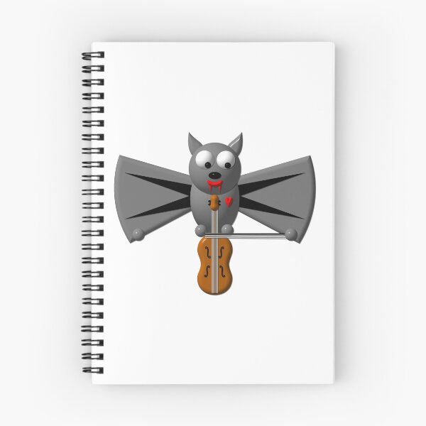 Item preview, Cute vampire bat playing the violin designed and sold by Artist4God.