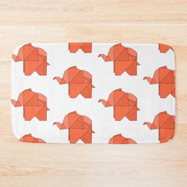 Item preview, Orange origami elephant  designed and sold by CalliesArt.