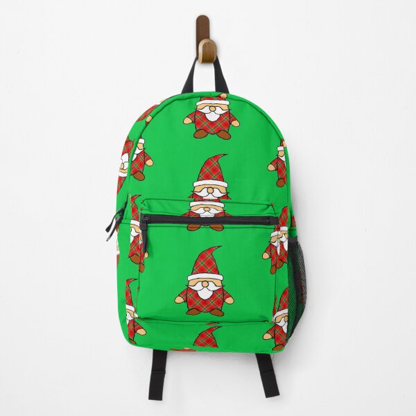 Item preview, Cute Cartoon Gnome Red Green Plaid Pattern designed and sold by Almdrs.