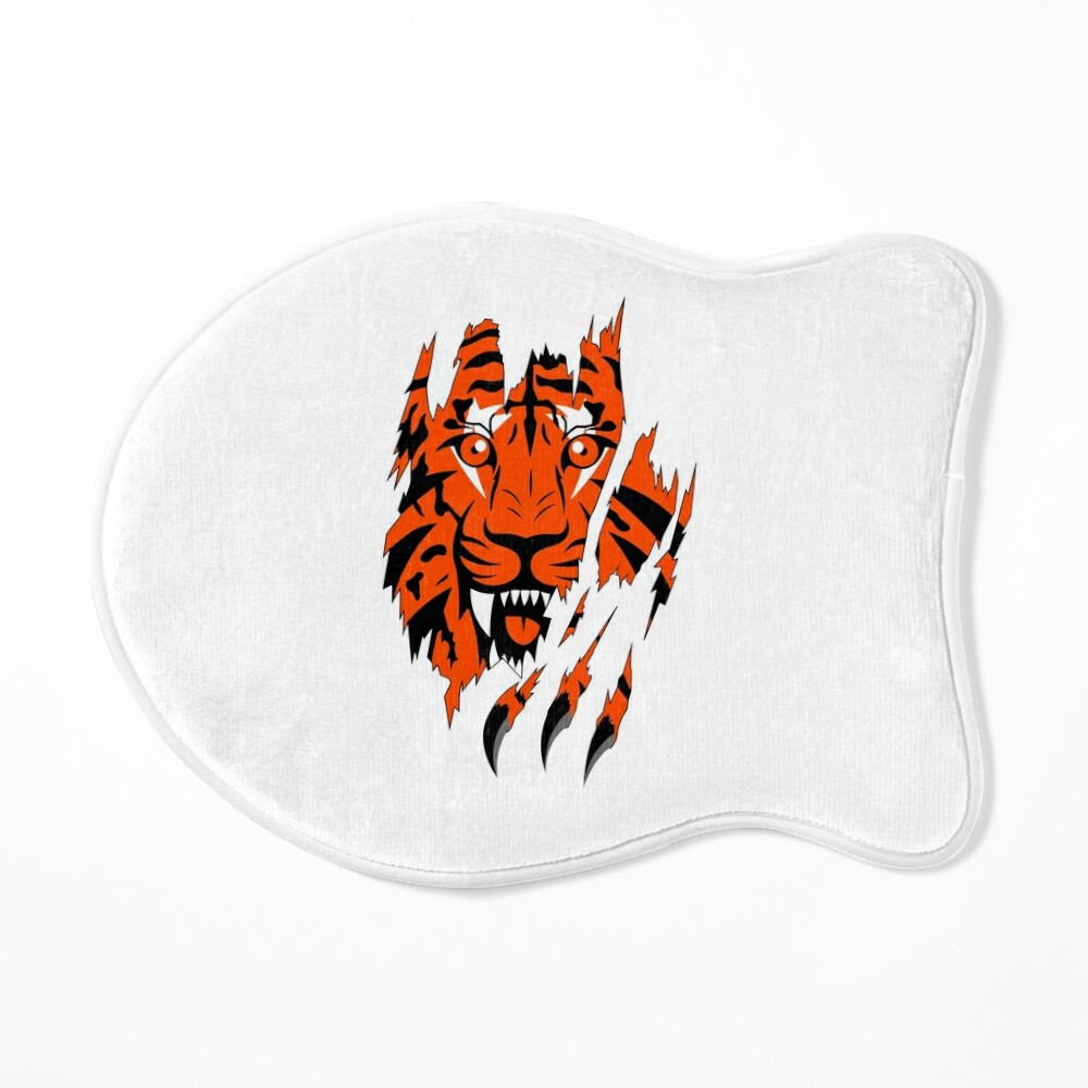 Cincinnati Bengals Football Helmet w/ Bengal Tiger Logo Type Die-Cut MAGNET