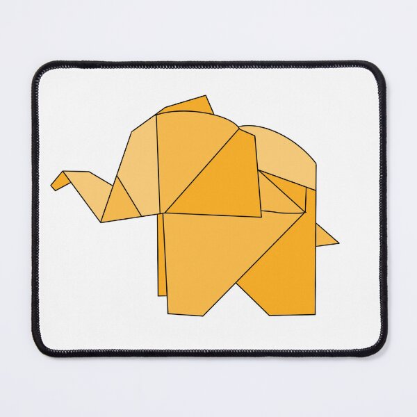 Item preview, Yellow origami elephant designed and sold by CalliesArt.