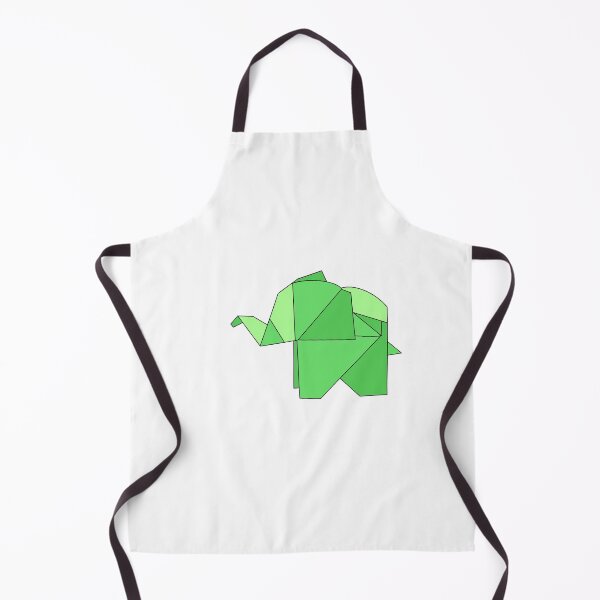 Item preview, Green origami elephant  designed and sold by CalliesArt.