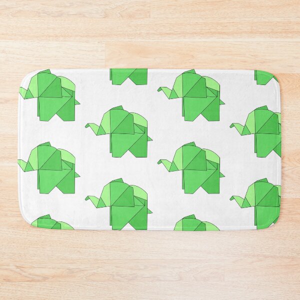 Item preview, Green origami elephant  designed and sold by CalliesArt.