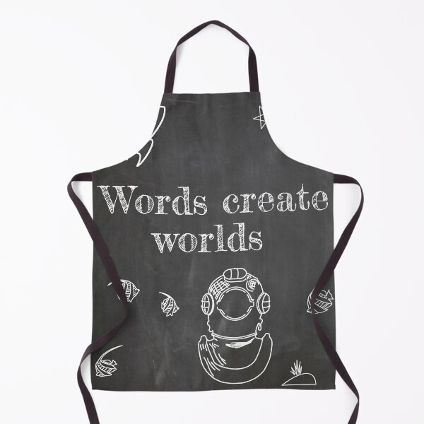 Item preview, Words Create Worlds - Inspiring writing saying  designed and sold by Grepthor.