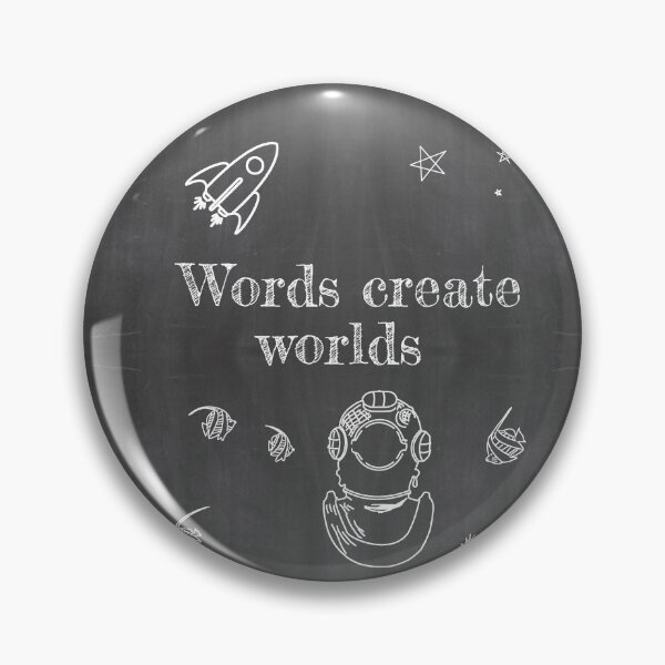 Item preview, Words Create Worlds - Escritura inspiradora diciendo designed and sold by Grepthor.