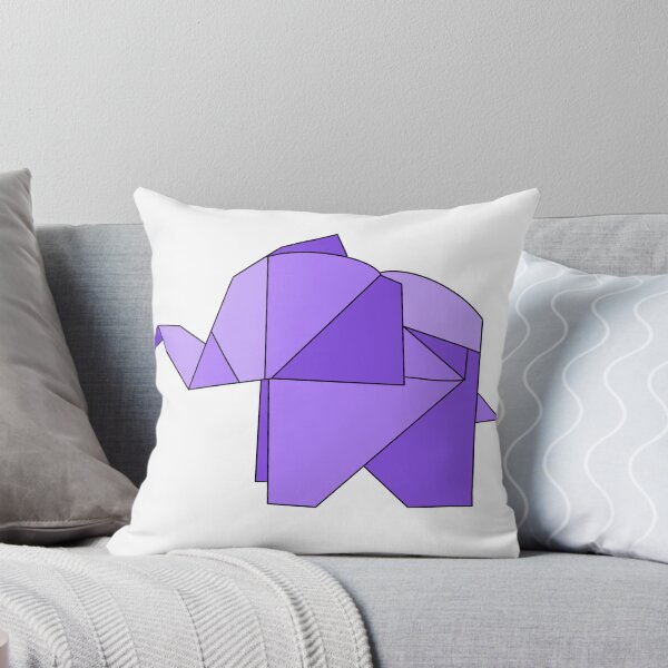 Item preview, Purple origami elephant  designed and sold by CalliesArt.