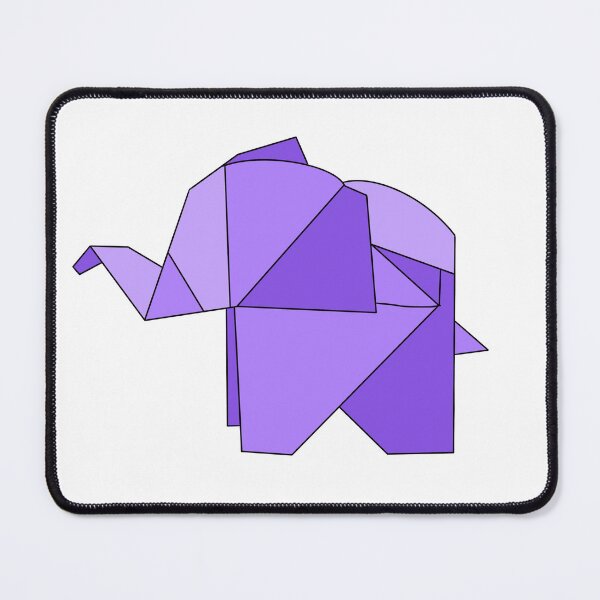 Item preview, Purple origami elephant  designed and sold by CalliesArt.