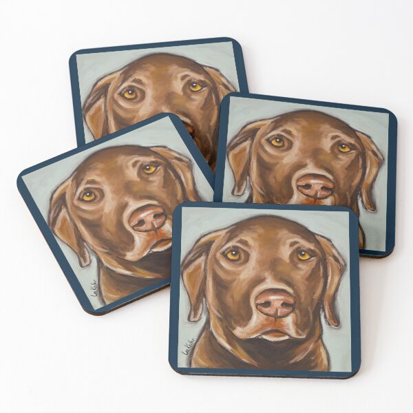 Item preview, Chocolate Lab Art, Cute Chocolate Labrador Retriever Art   designed and sold by MayCrew1.