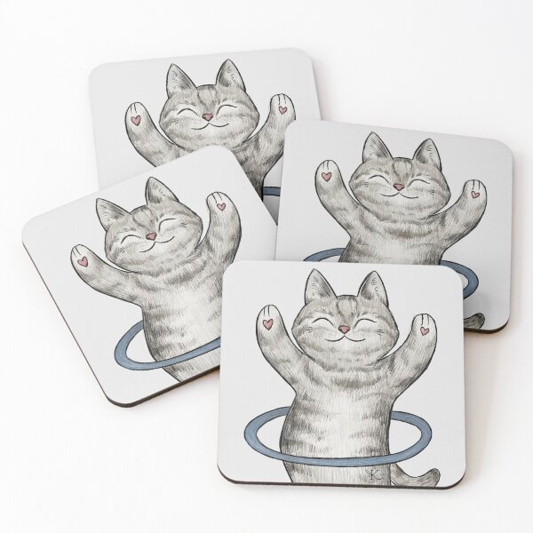 Item preview, Hula Hoop Cat designed and sold by - kha -.