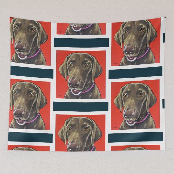 Item preview, Chocolate Lab Painting, Cute Lab Art Chiffon Top   designed and sold by MayCrew1.