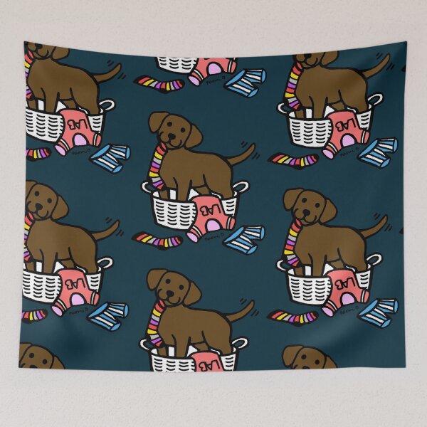 Item preview, Chocolate Labrador Laundry Basket   designed and sold by MayCrew1.