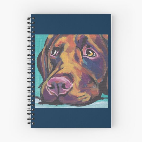 Item preview, Chocolate Labrador Retriever Dog Bright colorful pop dog art   designed and sold by MayCrew1.