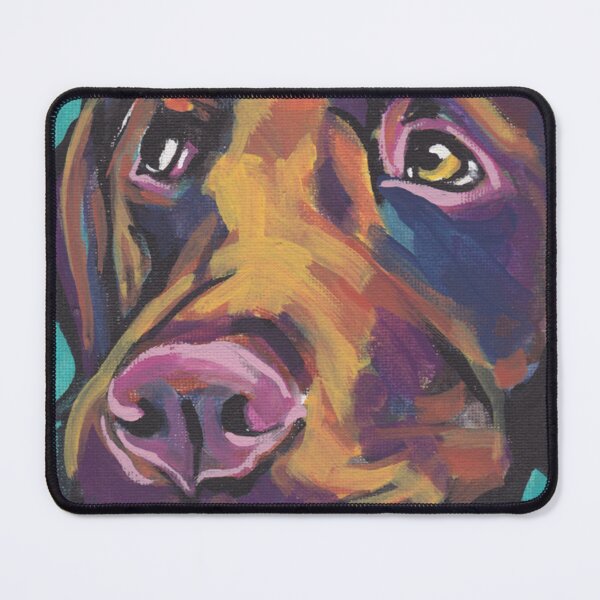 Item preview, Chocolate Labrador Retriever Dog Bright colorful pop dog art designed and sold by MayCrew1.