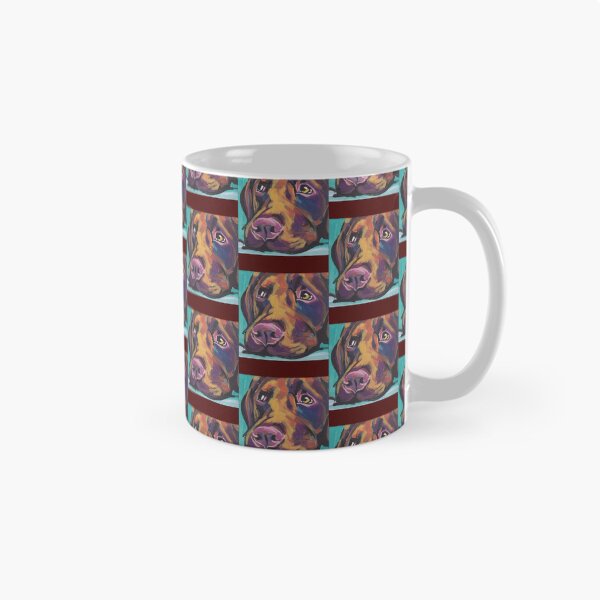 Item preview, Chocolate Labrador Retriever Dog Bright colorful pop dog art   designed and sold by MayCrew1.