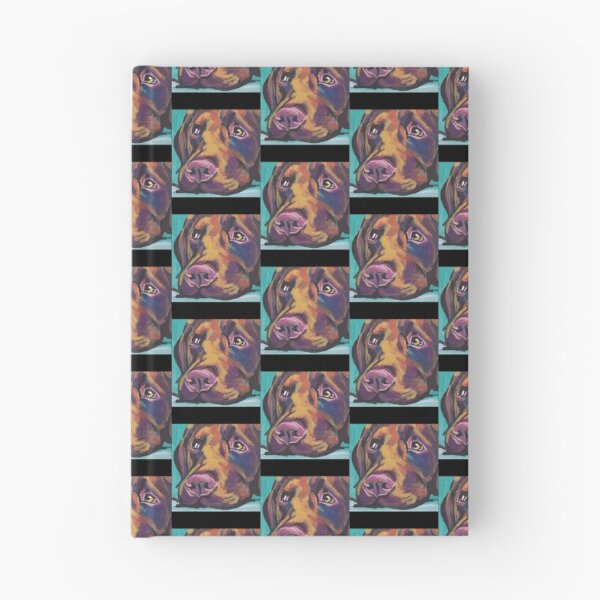 Item preview, Chocolate Labrador Retriever Dog Bright colorful pop dog art   designed and sold by MayCrew1.